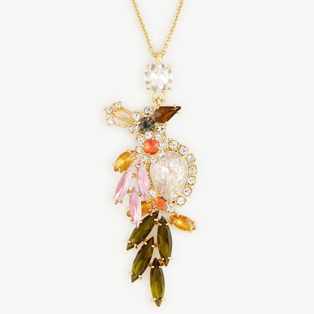 Ann Taylor Birds of Paradise Pendant Necklace